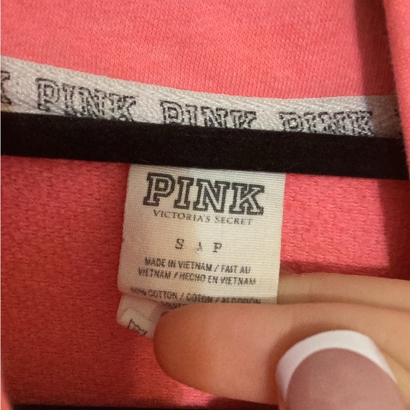 PINK Victoria's Secret Coral Crewneck Sweatshirt - Picture 4 of 5